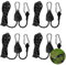 4 Stück Ratchet Hanger, 1/8 Zoll Einstellbare Seil Seilhaken Ratsche Seilratsche 2M, Seilzug mit Ratsche für Pflanzenventilator Licht Zimmerpflanzen