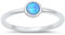 Sterling Silber Blau Opal Ring LTDONRS131397-BO100