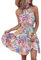 Abito Donna Elegante Senza Maniche Vestito Casual Abiti al Ginocchio Larghe Estivi Vestiti da Spiaggia (Viola, L)