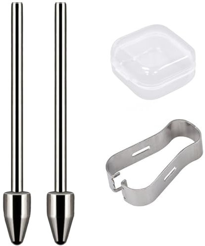 GIONAR 2 Stück Ersatzspitzen aus Titanlegierung, S Pen Spitze Kompatibel mit Samsung Serie Note10, Note20, Tab S6 S7 S8 S9 Serie und Neue Serien S22U S23U S24U mit Werkzeuge und Aufbewahrungskiste