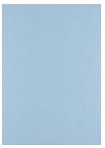 Florence Tonkarton A4-10 St. mit Leinen Struktur Water (Blau) 250 g - Scrapbooking Bedarf und Bastelpapier für Kartenbasteln, Scrapbooking und Journaling - Reißfest Buntpapier