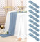 8 Stück Käsetuch Tischläufer Staubblau,90 x 300 cm Rustikaler Gaze Stoff Boho Seihtuch-Tischläufer lang Cheesecloth Tischläufer Hochzeit Tischdecke für Hochzeit, Party, Bankett Dekoration