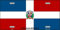 Placa de matrícula con bandera de República Dominicana de 6 x 12 pulgadas