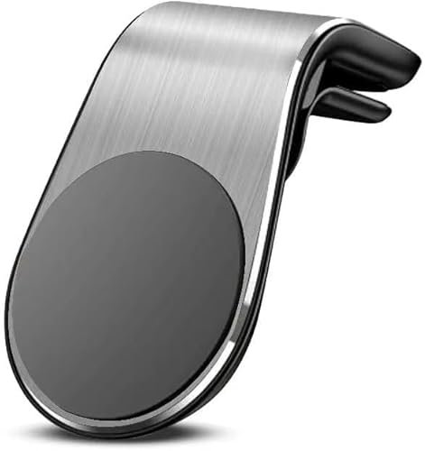 JGQFB Handyhalterung Auto für Subaru R1 R2 Ascent Chiffon Levorg Lucra Traviq Baja Tribeca Dex, Magnet Handyhalterung für lüftungsgitter Halter, Einfach Anzubringen und Zu Entfernen,B/Silver