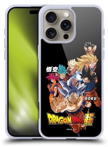 Head Case Designs Officially Licensed Dragon Ball Super Goku Universe Survival Characters Soft Gel Case Compatible With Apple iPhone 16 Pro Max