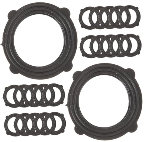 CANIGHT 40pièces Rondelles Caoutchouc pour Tuyau De Jardin Joints Étanches Universels pour Et Arrosage Accessoires De Tuyauterie Faciles à Installer Et Remplacer