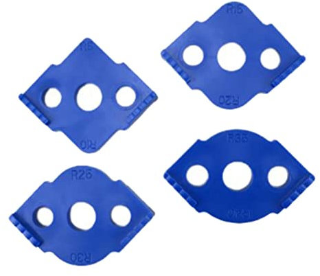 KiBcsLic Kit di Utensili per Lavorazione Del Legno, Set di Fresatrici Radiali E Modelli di Router, Blu