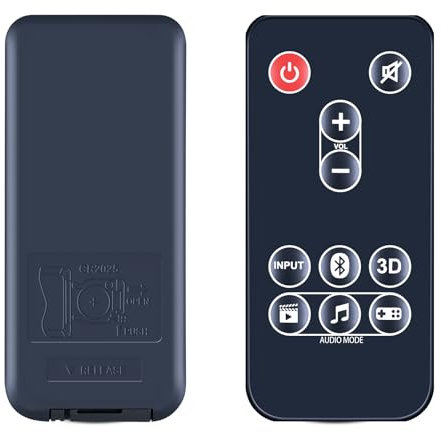 TCNOUMT Telecomando di ricambio adatto per Toshiba SBM1W Mini 3D Soundbar PA5075E-1SPA