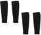 2 Pairs Football Sock Sleeves,Black Over-The-Calf Pre Cut Footless Socks Sleeve Over Shin Pads,Soccer Sports Set for Mens Womens Adults Beginners and Pros Footballs Games And Training Comfortable Fit