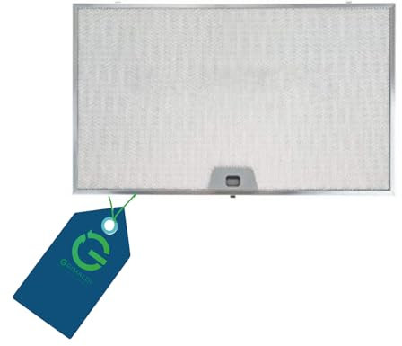 G GRIMALDI Filtro in Alluminio per Cappa Aspirante compatibile Faber – 506x300x8 mm – Ricambio Lavabile, Filtro Rettangolare Cucina