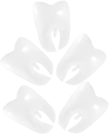 OUNONA 5 Stück Zahnballon Mund Kind Zahnschmuck Kichern Party Luftballons Haken Groß Sortiert Rosa Papa Oh Gast Zahnlatexballons Zahn Ballon Zahnförmiger Ballon Sport Weiß