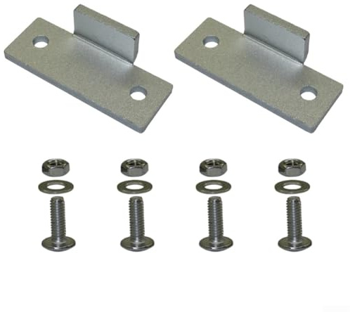 Replacement Hinge Kit for Technics Turntable Dust Cover - Compatible with SL-D2 SL-Q2 SL-3200 Models, Includes 2 Brackets Fixing Hardware