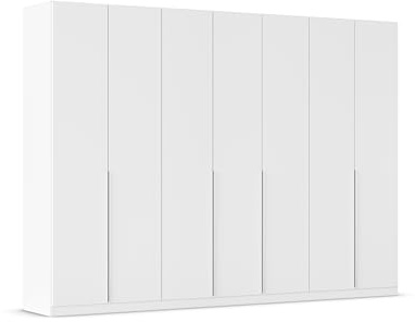 Rauch Möbel Alabama, Kleiderschrank, Farbe Weiß, Breite 315 cm | Schrank, 7-türig, Zubehör Classic, für Schlafzimmer, Kinderzimmer, Ankleidezimmer, Garderobe, Flur