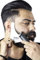 BEARD UP YOUR LIFE Premium-Edelstahl-Schablone für Bart-Styling, Rasiervorlage für Ihre tägliche Pflege, einfache Formen, Trimmen und Stylen, perfekte Bartlinie, saubere Konturen
