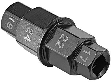 Qiilu douille axe de roue moto, Roue avant moto 1Pc 17 19 22 Adaptateur cles douille demontage montage axe roue avant moto 24mm