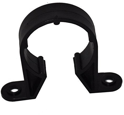 MSL 32mm/36mm Waste Pipe Clip - Black, Pack of 10