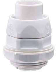 Lotto Confezione 25 Pezzi Gewiss Raccordo Girevole Diritto IP54 GrigioRAL 7035 (DX54216 Diametro Guaina 16 mm)