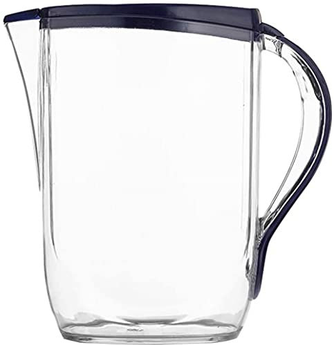Jarra Jarra Rectangular Para Puerta De Nevera - Jarra De Agua De Refrigeración Olla De Jugo De Plástico De Alta Temperatura Para El Hogar Jugo De Gran Capacidad Jarra De Agua Fría Blanca Fría-blue||3L
