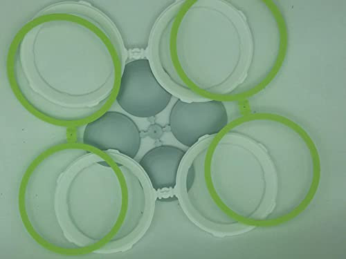 Big Vier Stück Felgen grün komplett für Big Bobby Car Neo