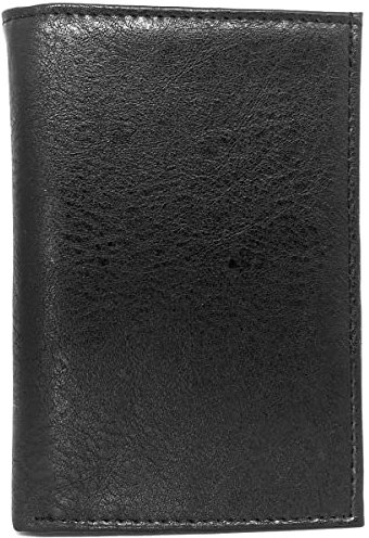 Charmoni - Portefeuille Homme - Grande Classique - Cuir synthétique - Porte Carte Crédit Monnaie Carte Grise permis pièce d'identité - Noir