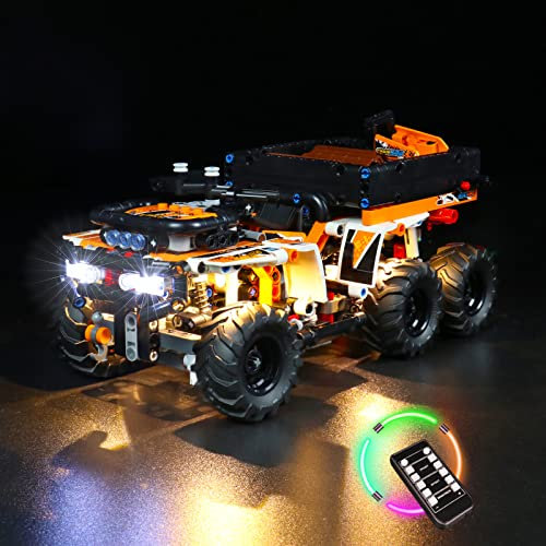 LED-Beleuchtung mit Beleuchtungs-Fernbedienung Kompatibel mit Lego 42139 Dirt Bike Collectible Kit (Kein Modell) Brickbling DIY-Beleuchtungsset für Tech Dirt Bike 42139