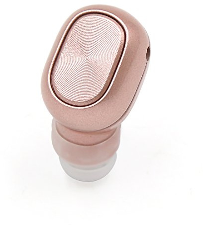 Ruilogod 2017 Mini Invisible sans Fil Bluetooth oreillette avec Micro 5 Heures de Lecture pour téléphone Intelligent et Autres appareils universels Bluetooth (Rose Gold, 1 PC)