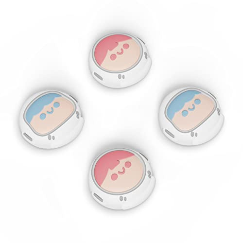 PlayVital Thumbstick Caps Kappen für Nintendo Switch/OLED/Lite,Stick Caps Kappen Aufsätze Silikon Analog Controller Joy Con Stick Kappen für Switch & Switch Lite & Switch OLED(Astronaut)