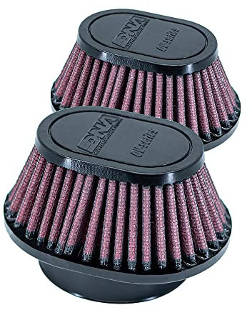 DNA Filtro Aria Universale Ovale Morsetto Ingresso 62mm, Lunghezza 48mm - Set di 2 - PN: OV-6202-SHORT