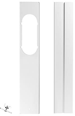 Kit di ventilazione portatile per finestre, kit di tenuta per finestre per unità AC portatile - per condizionatori d'aria portatili Kit di ventilazione per finestre scorrevoli orizzontali