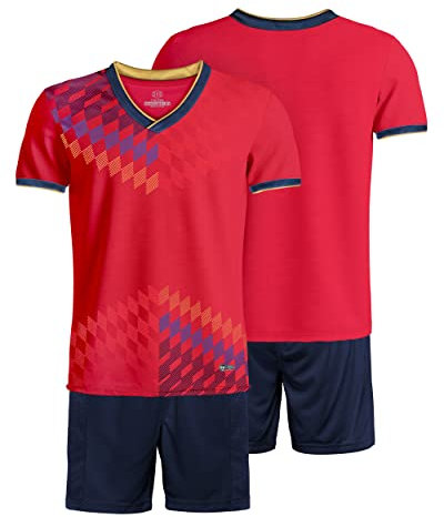 besbomig Fussball Trikot Kinder, Schnelltrocknendes Fußballbekleidung Jungen-Trikot Team Ausbildung Wettbewerb Sportbekleidung für Fußball, Basketball, Laufen