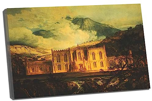 Lasite Joseph Mallord William Turner《Hafod》Leinwandbilder Bild Kunstdruck Wanddeko Schlafzimmer zu drucken für Heimbüro Kann aufgehängt werden(Gerahmt,（40x60cm） 16x24inch)