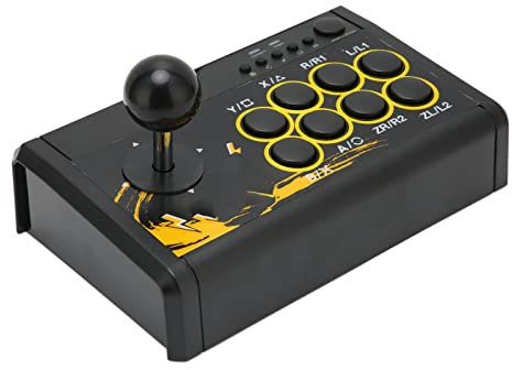 Vomeko Arcade Fight Stic Street Fighter Jeu D'arcade Manette De Combat avec Port USB, Joystick De Jeu Rétro, Manette De Combat D'arcade Rétro pour PS3, PS 4, Switch, PC