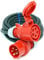 CEE Starkstromkabel (1,5m-50m) 16A Verlängerungskabel Titanex H07RN-F 5x1,5mm² mit PCE Shark Stecker und Kupplung, Business-Line von Event-Kabel (50 Meter)
