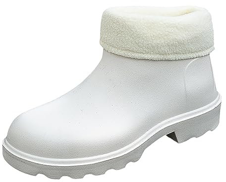 Stivali Gomma Pioggia Donna Antipioggia 38 Scarpe Impermeabili Imbottiti Pianta Larga Stivali Pioggia Colorati Bassi Corti Stivali Acqua Invernali da Lavoro Stivaletti Pioggia Antiscivolo