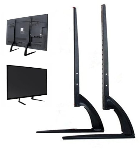 Universal Tv Stand For Tv 32-70 Height Adjustable Metal Tv Stand,3 Steps X 60Mm Height Adjustment,For Fix Flat Led/Lcd Tv Screen Or Monitor Tightly