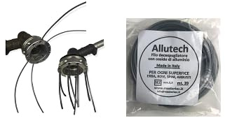 Testina Professionale per Decespugliatori più 39 mt di Filo Professionale ALUTECH con Ossido di Alluminio 3,3 mm Sezione Quadrata
