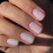 Danshinbow Lot de 24 faux ongles carrés courts avec strass dégradés pour femmes et filles (rose 2)