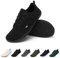 Geweo Barefoot Minimalistes Chaussures Femme Homme Large Running Gym Trail Fitness Sport Chaussure Décontracté Pieds Nus Trekking Barefoot Shoes Basket Sneakers Léger Antidérapant Noir 39EU