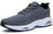 GOOBON Mens Air Running Shoes Lightweight Breathable Athletic Tennis Gym Jogging Sneakers - Grey - Size 8 UK