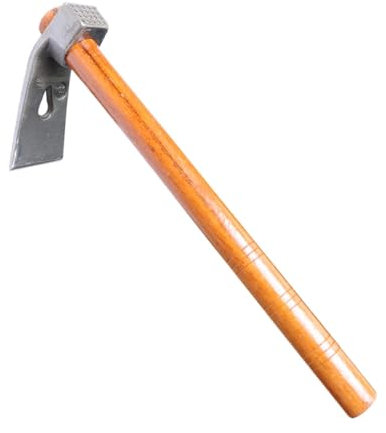 Rurunklee Binette de jardin pour désherber - Outil de jardin Heavy Duty - Petits crochets pour le jardin, binette de jardin en acier - Outil à main avec poignée en bois - Accessoire de désherbage pour