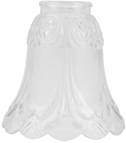 OSALADI Tulipas de Cristal para Lámparas Diseño en Forma de Flor de Material Sintético, Fáciles de Instalar, Ideales para Lámparas E27 y Candelabros en Dormitorios U Hoteles