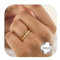 Milacolato 925 Sterling Silber Ringe Frauen Zierlicher Gedrehter Kubischer Zirkonia Verstellbare Daumenring Eheringe Verlobungsring Engagement Band Ringe Gold Ring für Damen Mädchen