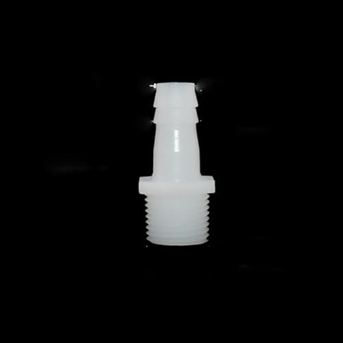 MRESXT Conector de Manguera de plástico de 1/2 Pulgada con Rosca de púas de 4/6/8/10/12/14/16/18/20 mm, acoplador de tubería para Sistema de riego por Goteo, 12 mm