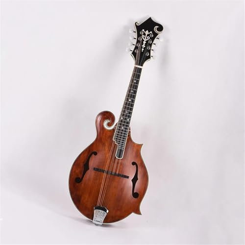String Instrument Handmade F Style Mandolin Solid Spruce Top Back Side Flame Maple