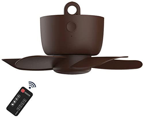 Ventilatore da soffitto portatile mini ventilatore USB per tenda da campeggio all'aperto appeso gazebo tende telecomando e gancio per appendere ideale per casa ufficio tenda e auto