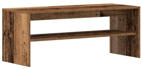 vidaXL TV-Regal Altholz-Optik 100x40x40 cm Holzwerkstoff, TV-Möbel, TV-Board, TV-Sideboard, TV-Ständer, TV-Bank, Fernsehschrank, Fernsehtisch