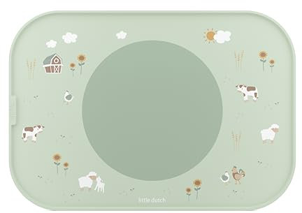 Mepal - Tischset Mio Little Dutch - Anti-Rutsch-Ring hält Gegenstände an ihrem Platz - Leicht zu reinigen - Robustes Material, kann als Tablett benutzt Werden - Spülmaschinengeeignet - Little Farm