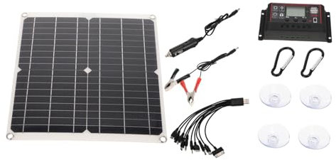 Hemobllo 25-w Solarpanel Ladegerät aus Einzelkristall 20v 25w Hohe Umwandlungseffizienz für Wandern und Bergtouren Notstromversorgung im Freien