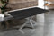 SAM Esstisch Josy | 180 x 90 cm | Holz-Optik in Grau | Spider-Gestell Metall Silber | 40 mm Tischplatte mit Baumkante | Tisch für Esszimmer & Küche