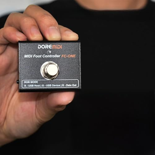 YDuupxe Dispositivo Effection Electric Guitar del Controller del Piede Midi Versatile per Supporta Varie modalità di Trigger Plug e Riproduci Messaggi Midi Personalizzabili Portatili Porte